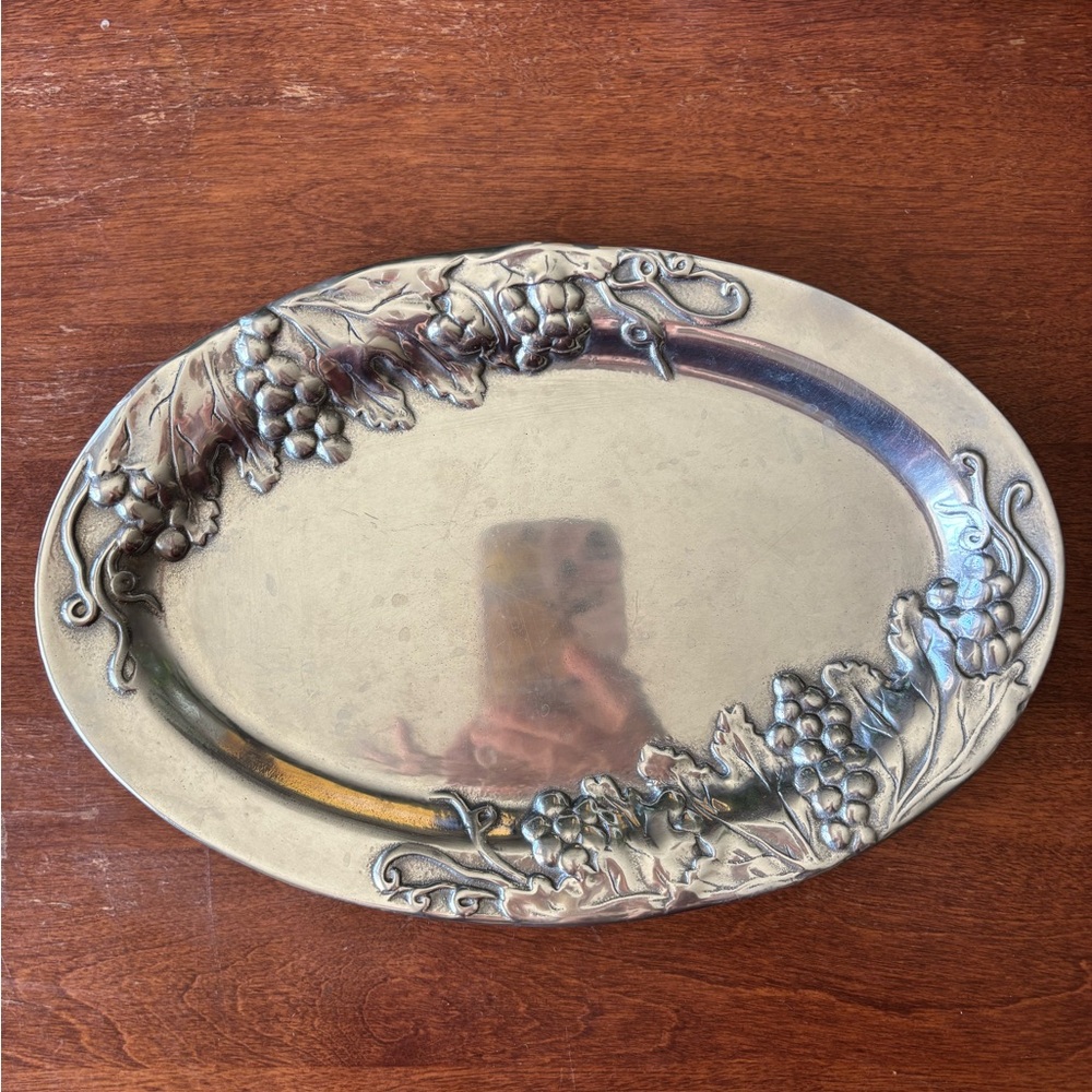 WILTON ARMETALE Pewter Tray Platter vintage